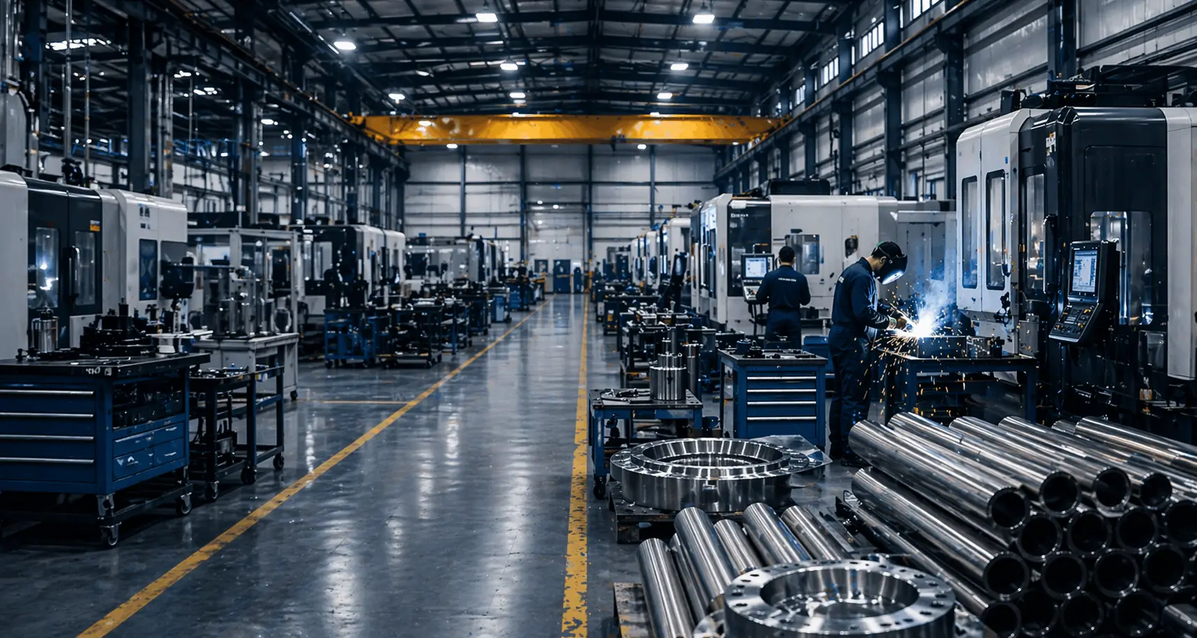 Titanium Fabrication Floor