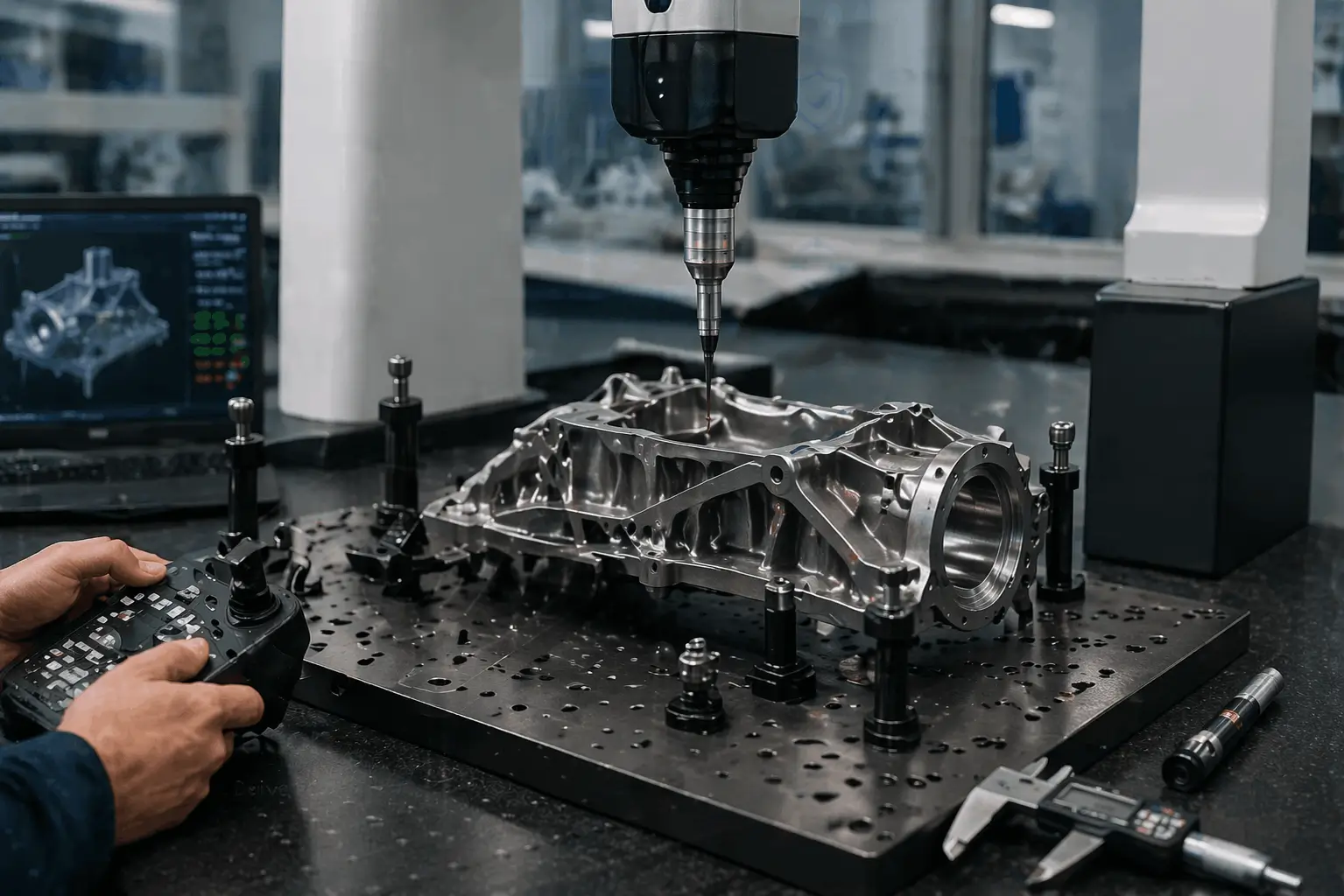 Dimensional inspection of titanium part