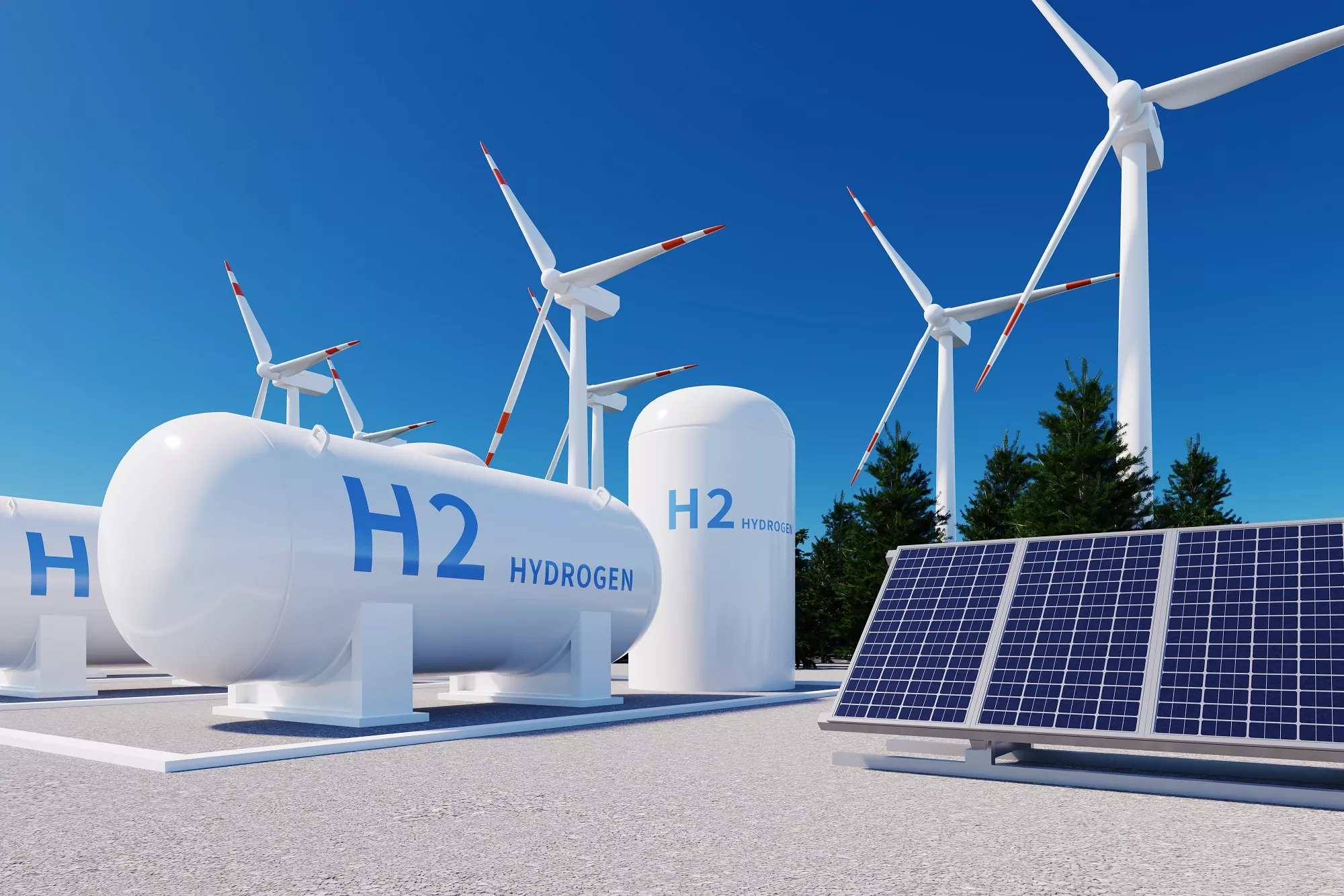 Modern green hydrogen facility